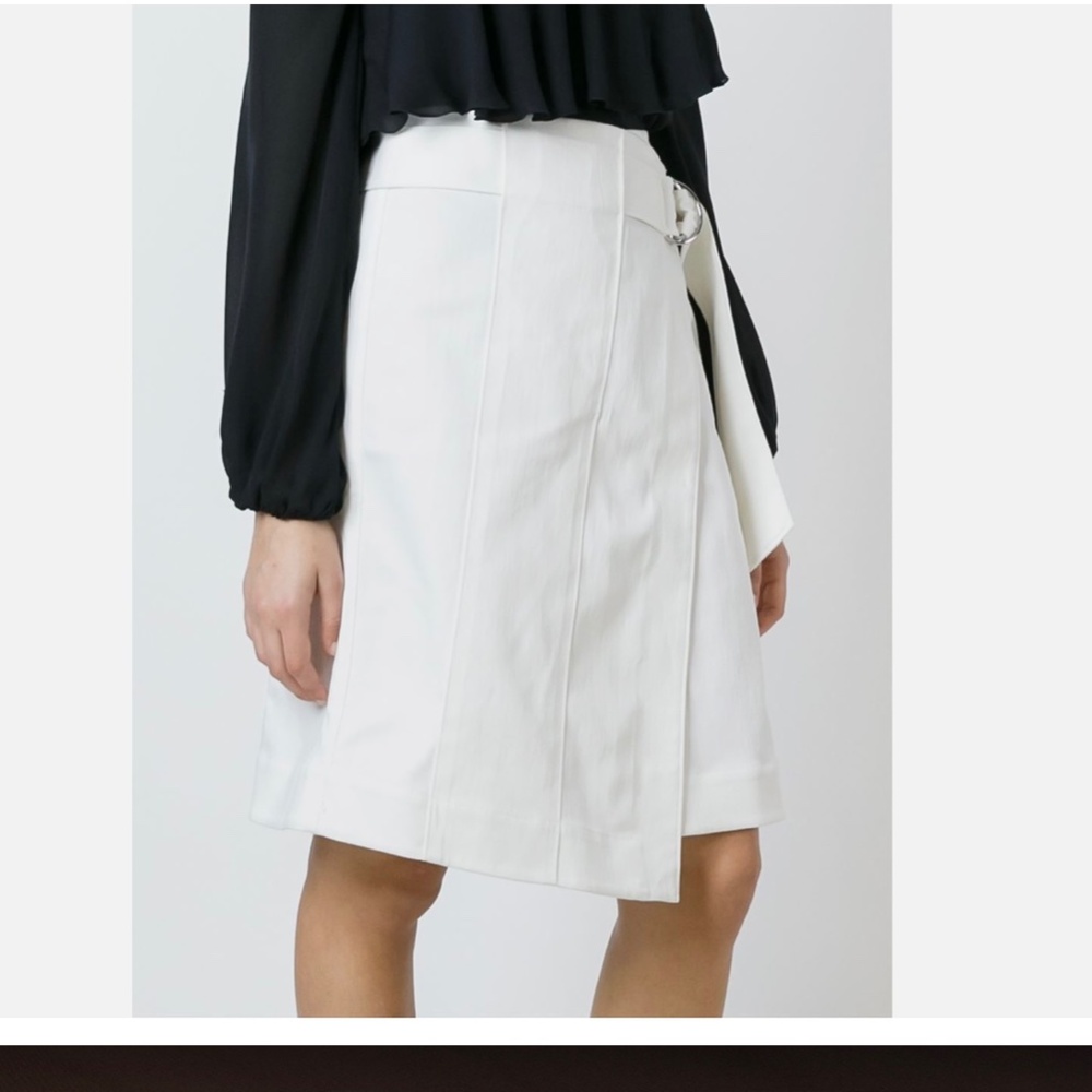 Tory Burch NWT Denise White Wrap Skirt